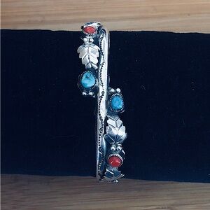 $248  MARIE DALE Navajo Designer Estate Cuff  Sterling  Well Marked